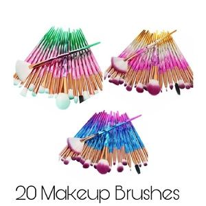 Ombre 20 Piece Makeup Brushes